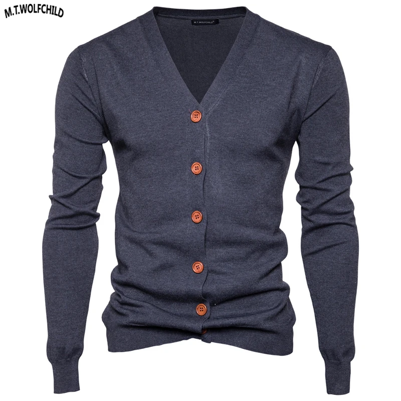 Mens sweaters 2018 Autumn Mens long sleeve v-neck cardigan knitting sweaters casual mens knitted clothing fashion slim mens tops