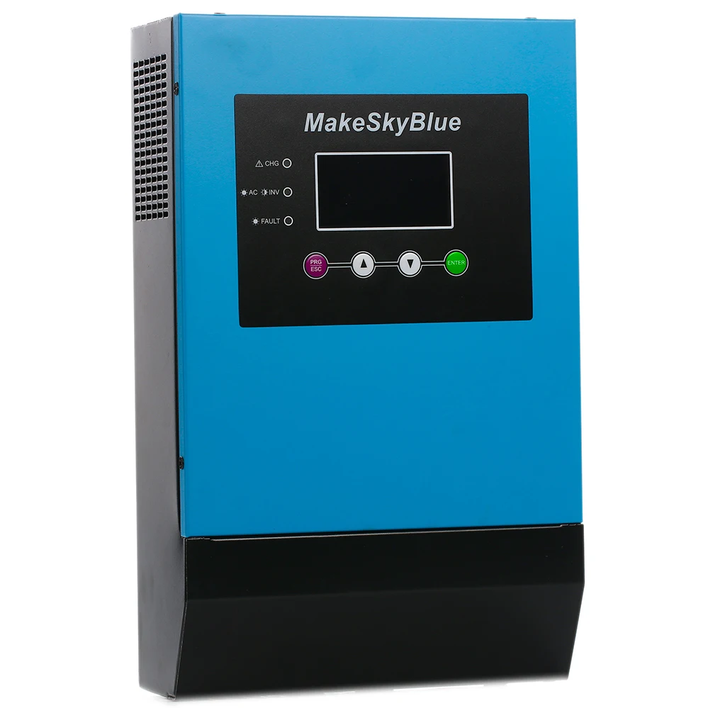 2KVA 1600W MPPT гибридный солнечный контроллер, инвертор 48V DC до 230V AC 30A MakeSkyBlue MPPT зарядное устройство