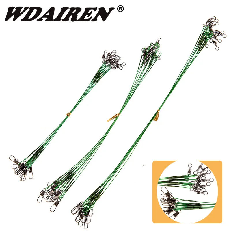 20Pcs/lot Fly Fishing lead line Leader Wire leading line Sleeve and