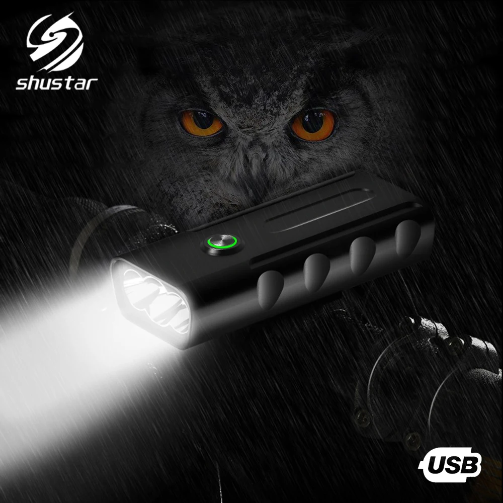 

USB Rechargeable LED Bicycle Light 3 Modes Headlight Ride Front lamp Waterproof Portable Cycling lighting for Bike Accessories