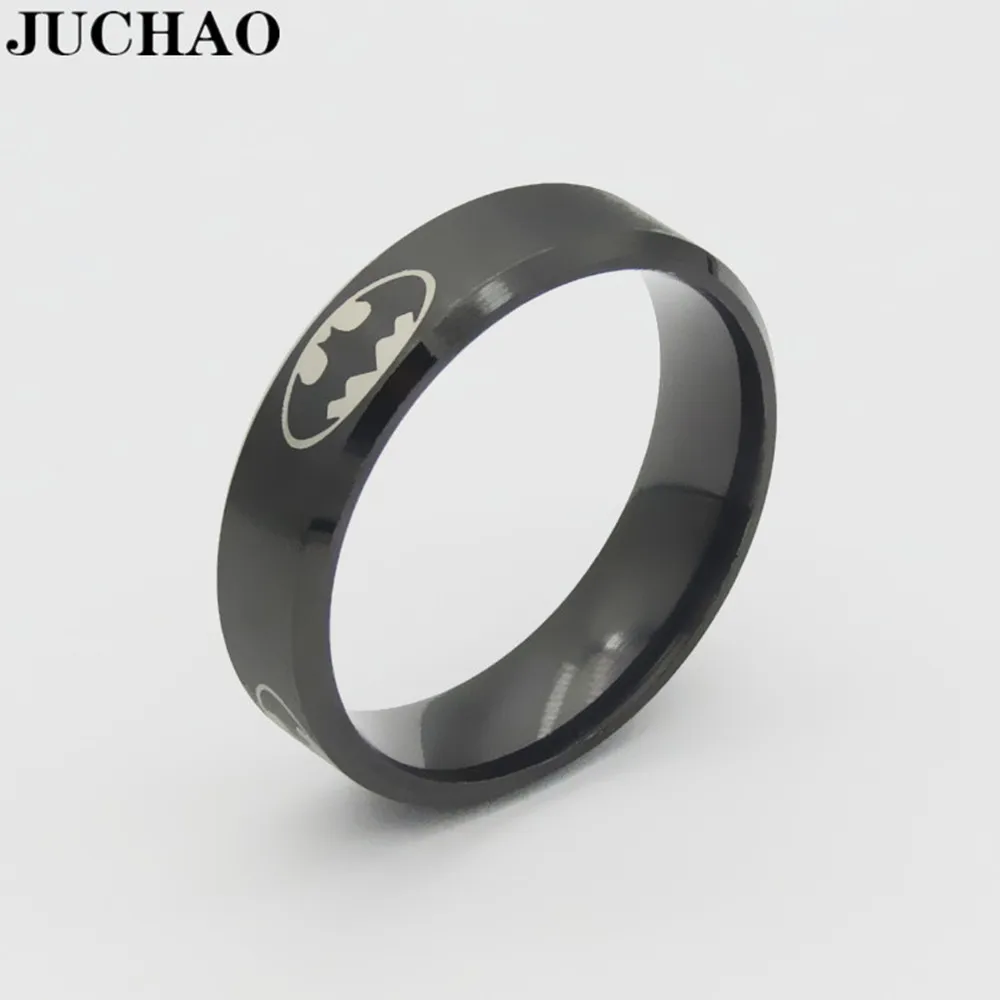 Мужские и женские классические кольца JUCHAO черные ювелирные изделия из
