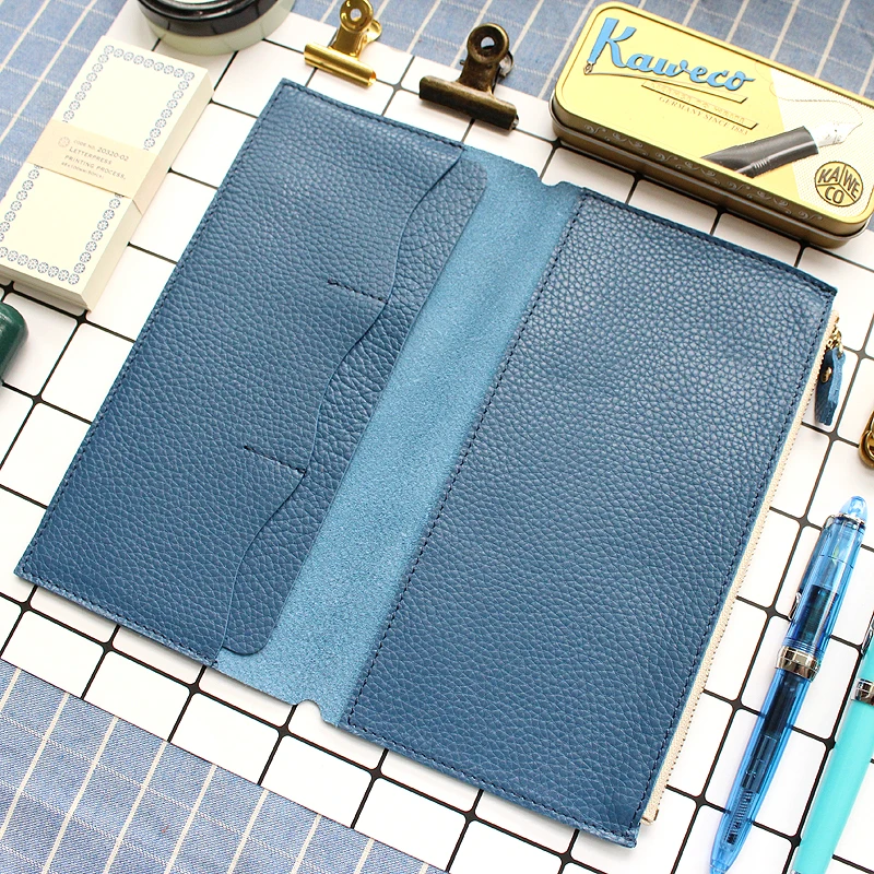 Fromthenon Litchi Grain Leather Travelers Notebook Card Bag Storage Bag For Midori Traveler's Notebook Vintage Retro Accessories Fromthenon Litchi Grain Leather Travelers Notebook Card Bag Storage Bag For Midori Traveler's Notebook Vintage Retro Accessories