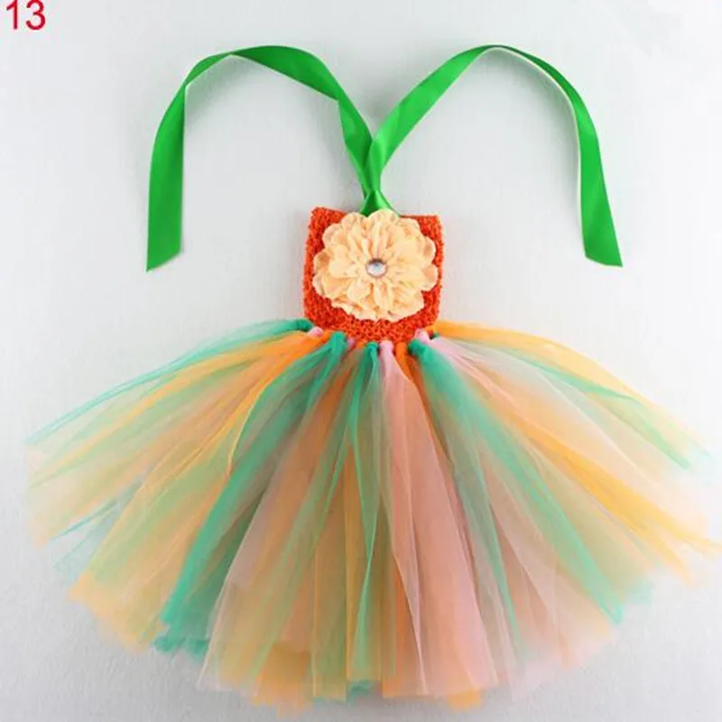 Светодиодный светильник радужной расцветки для девочек; бальное платье-пачка принцессы на подтяжках; детская одежда; платье для свадебной вечеринки; рождественское платье