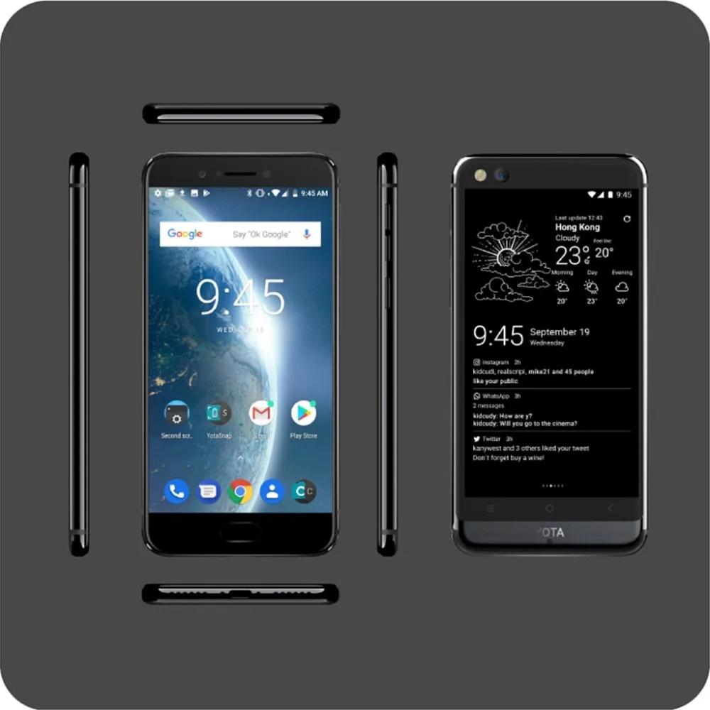 Глобальная версия Yota 3+ Yotaphone3+ 64G/128G Android 5,5 octacore двойной экран 5," FHD экран" сенсорный E-ink Snapdragon смартфон