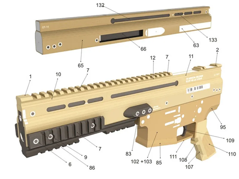 DIY 1:1 FN SCAR-L MK16 фактические Размеры Бумага craft Штурмовая винтовка Бумага модель собрать ручной работы 3D игра-головоломка детские игрушки