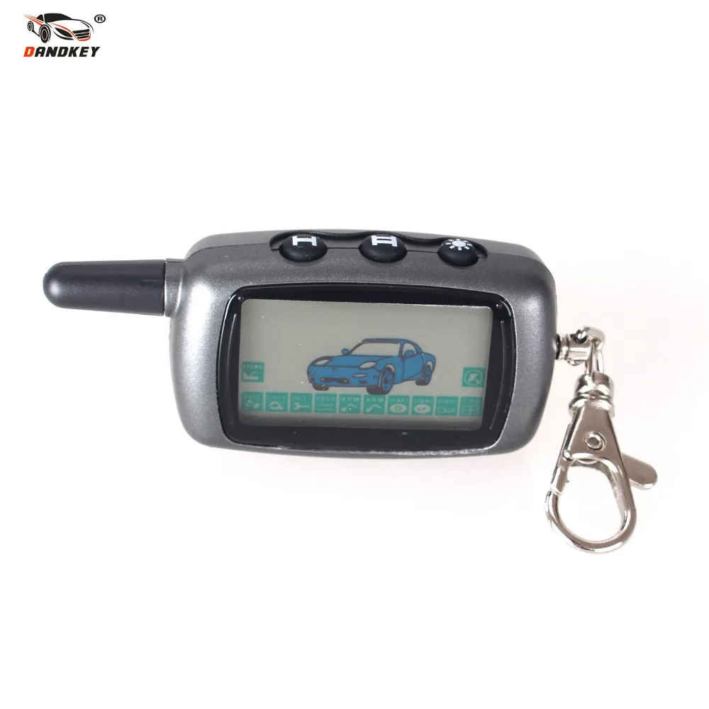DANDKEY A9 LCD Remote Controll Keychain For Vehicle Security Two Way