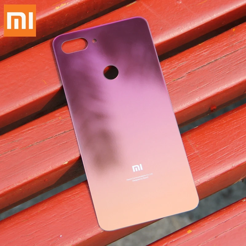 Xiao mi, стеклянная задняя крышка для Xiaomi mi 8 Lite mi 8 Lite, задний корпус, защитная задняя крышка, чехол для телефона