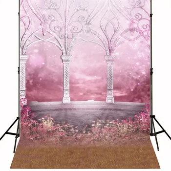 

10x10 Vinyl background for wedding photography pink palace bundle flowers outdoor photo backdrops forn studio background foto