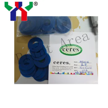 

32*14*1mm, thickness:1mm, Pure Rubber Sucker for Manroland Machine, paper machine, blue