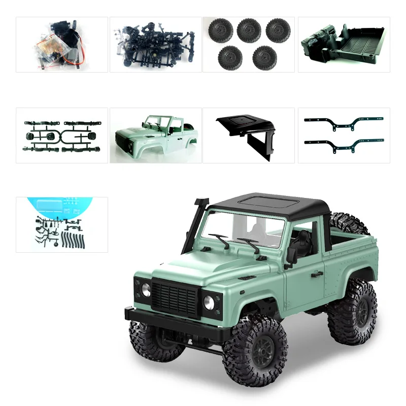 

Climbing Refitting Model Off Road For Defender D90 Toy Refitting Model 2.4G Remote Control DIY Refitting Models