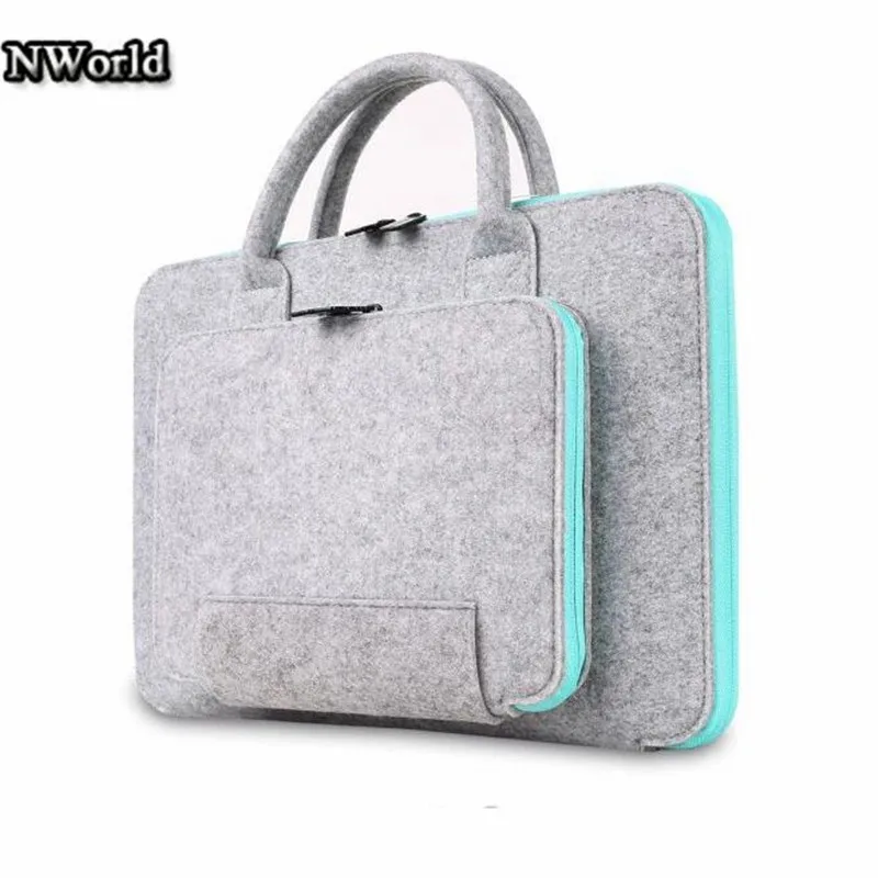 Hot sell Felt Universal Laptop Bag Notebook Case Briefcase Handlebag Pouch For Macbook Air Pro 13 case sleeve Retina