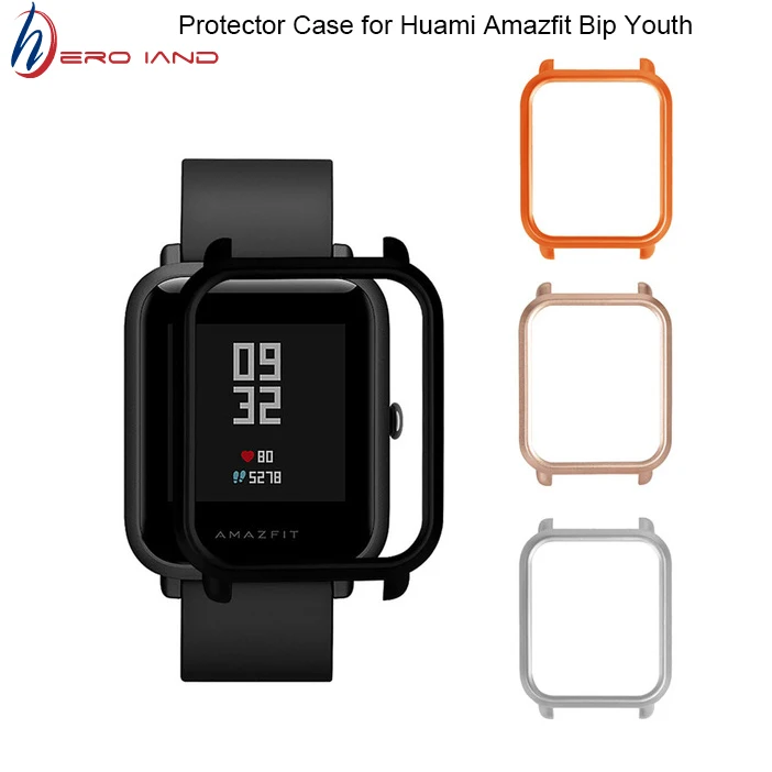 

Watch Frame Amazfit Bip Youth Smart Watch Protector Case Slim Colorful Frame PC Case Cover Protect Shell For Xiaomi Huami