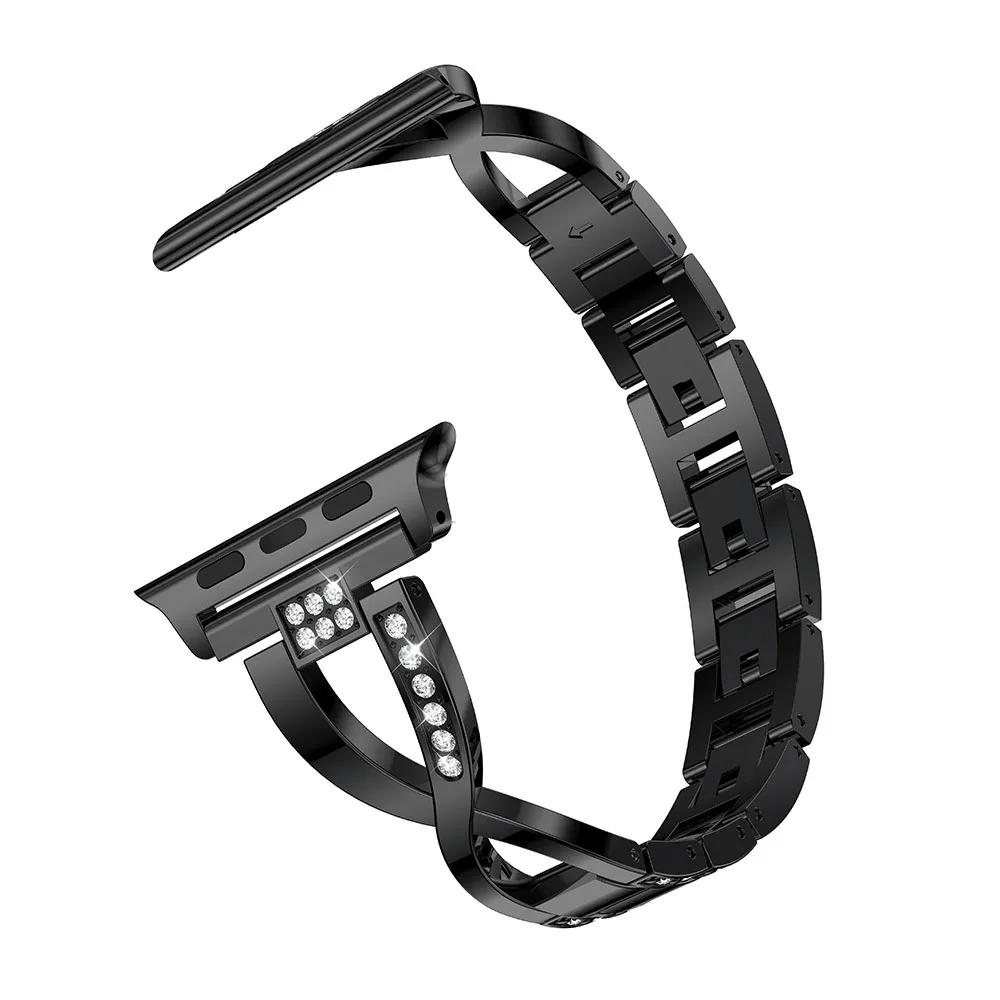Нержавеющая сталь для Apple watch band 44 42 мм Watch 40 38 браслет часов cinturino 5 4 3 2 1|Ремешки