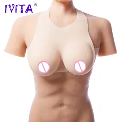 IVITA 2000 г искусственная Силиконовая грудь формы поддельные грудь Ложные для трансвестита транссексуалов перетащите queen транссексуал Enhancer