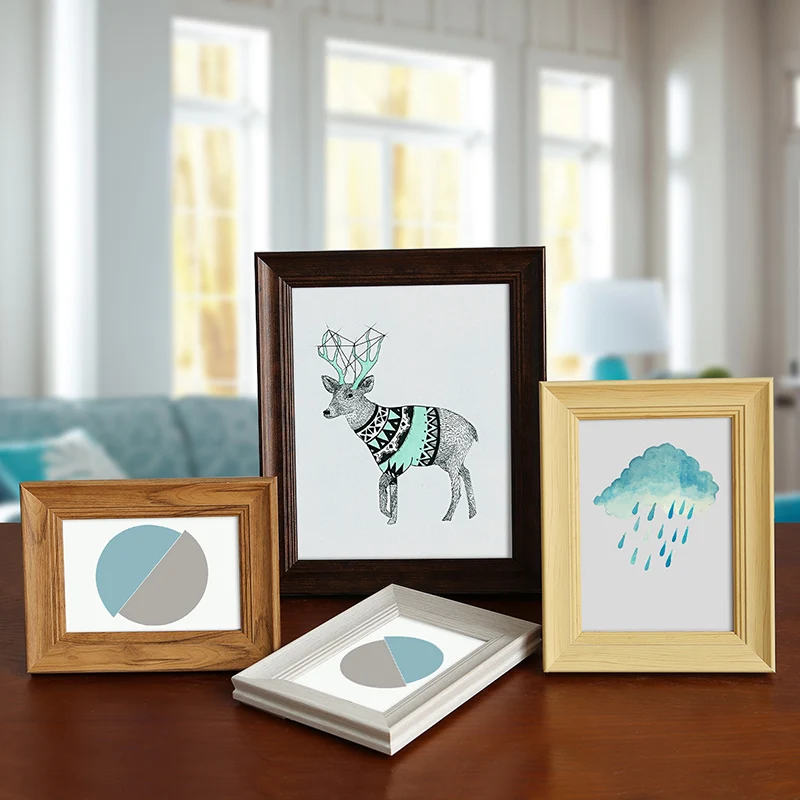 Wooden Photo Frame for Home Decor Rectangle Picture Frames European