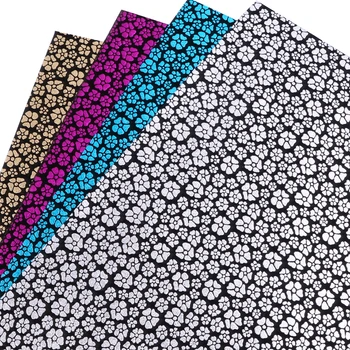 

David accessories 20*34cm glitter gold foil flower dot Faux Synthetic Leather fabric,DIY Garment Knotbow Bag Decorations,1Yc4043