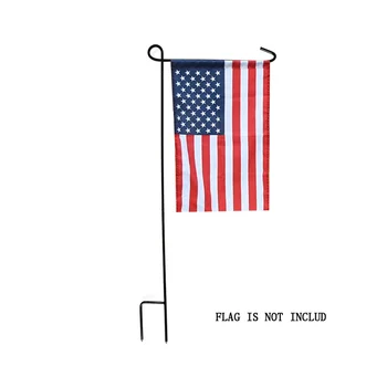 

Hot Garden Flag Stand Powder Coated Black Wrought Iron Hanger Lawn Yard Patio Decor Garden Decor New