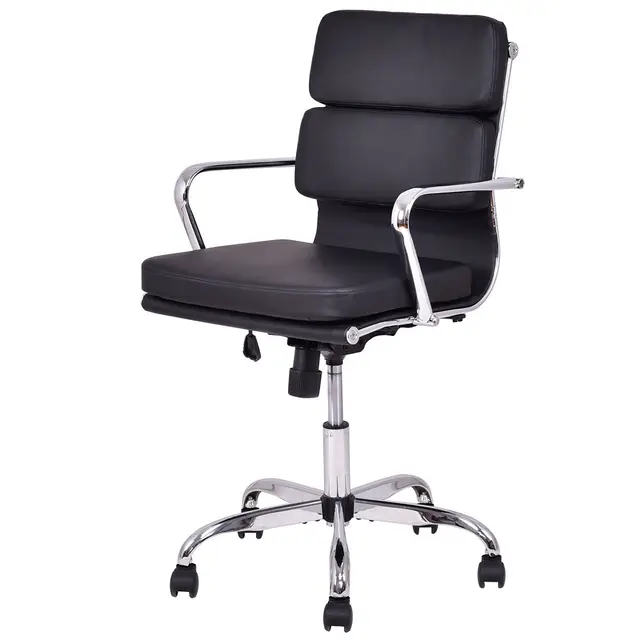 Giantex Low Back Pu Leather Executive Office Chair Computer Desk Giantex Low Back Pu Leather Executive Office Chair Computer Desk Task Gaming Swivel Modern Black