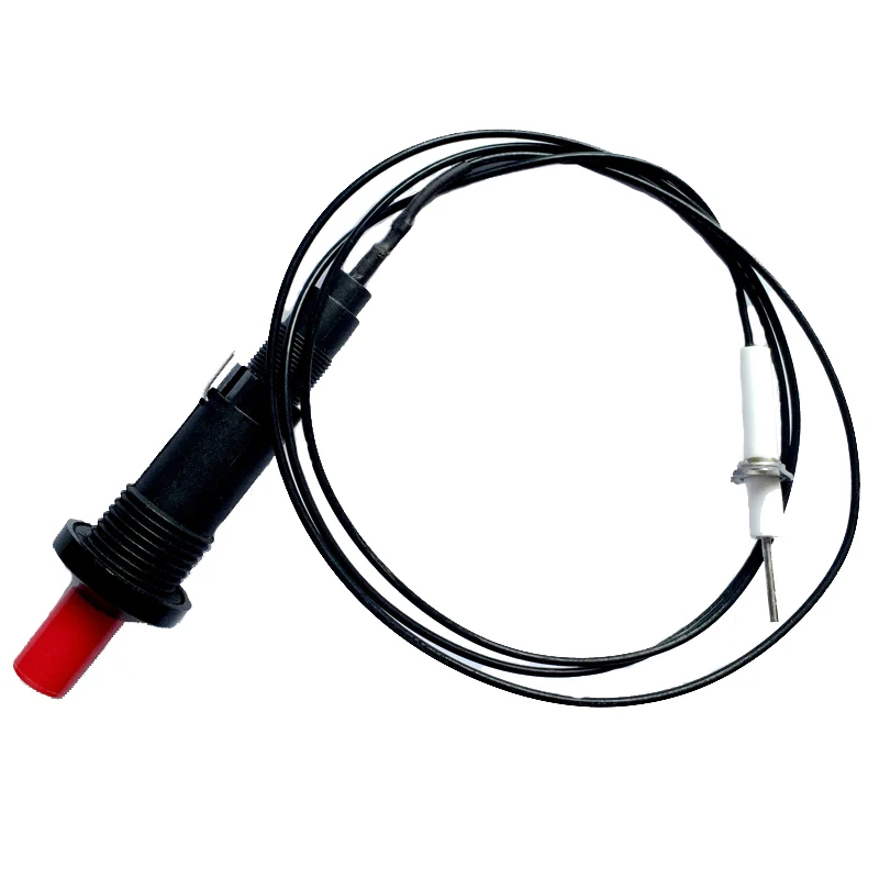 

Two outlet igniter with ceramic electrode spark plug for gas heater