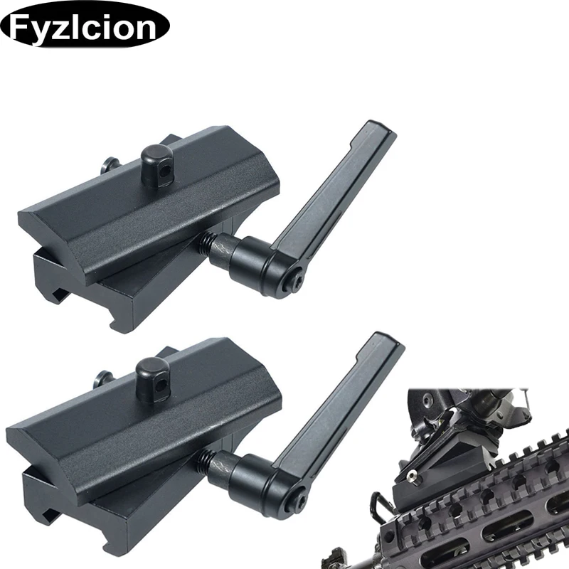 

2PCS Rotating Quick detachable bipod adapter for sling swivels studs for Harris Bipods with Ratchet Lever