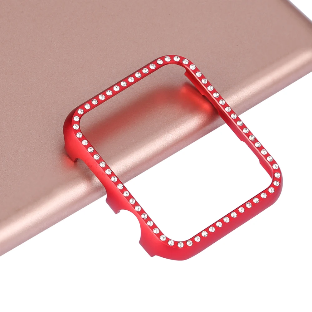Ultra Thin Bling Crystal Diamond Aluminum Metal Cover for Apple Watch Case Series 4 Bumper Case 40mm 44mm WatchBand Accessories Ultra Thin Bling Crystal Diamond Aluminum Metal Cover for Apple Watch Case Series 4 Bumper Case 40mm 44mm WatchBand Accessories