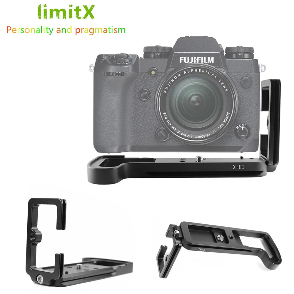 

Quick Release L Plate Bracket Holder Hand Grip for Fuji Fujifilm X-H1 XH1 Digital Camera for Benro Arca Swiss Tripod Head