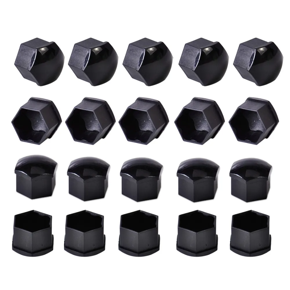 

CITALL 20Pcs Car Wheel Lug Bolt Center Nut Cover Cap 17mm Hexagon bolt for Audi A3 A4 A5 A6 A7 Q5 Q7 TT VW Jetta Golf 321601173A