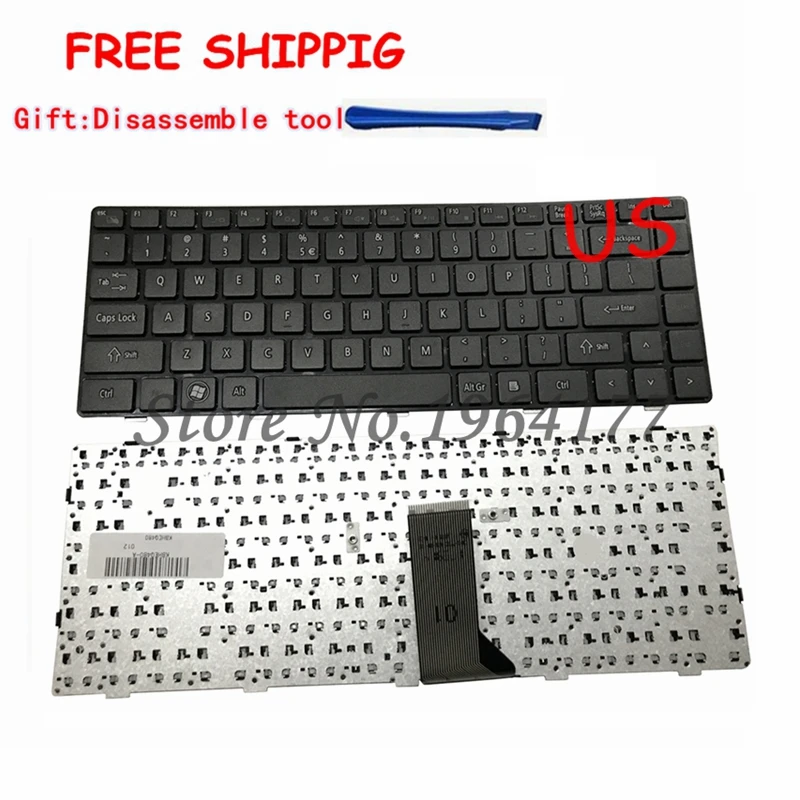 New US Laptop Keyboard for shenzhou Q480 UN43 K470N-M10 English laptop keyboard black | Компьютеры и офис