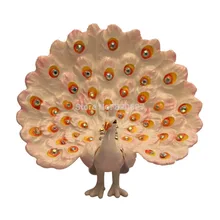 Алмазная форма павлина металлический ювелирный пакет коробка украшение стола для продажи