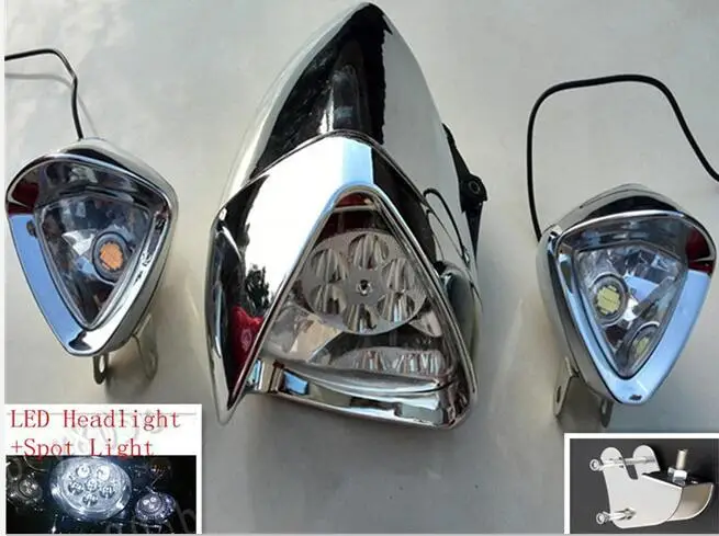 Фара мотоцикла с точесветильник светодиодом для Suzuki bulvard C50 Volusia 800 C90 m09r C109 Marauder M50