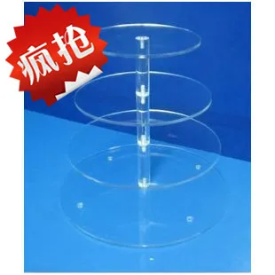 

Detachable Birthday cake stand acrylic frame display rack multi-layer acrylic cup cake rack clear plexiglass material
