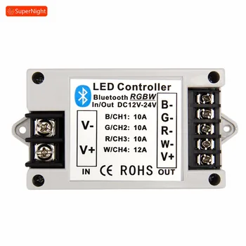 

Wireless Bluetooth RGBW RGB LED Controller Dimmer DC 12V 24V Smart Timer Voice Music APP Controller for RGB RGBW LED Strip Light