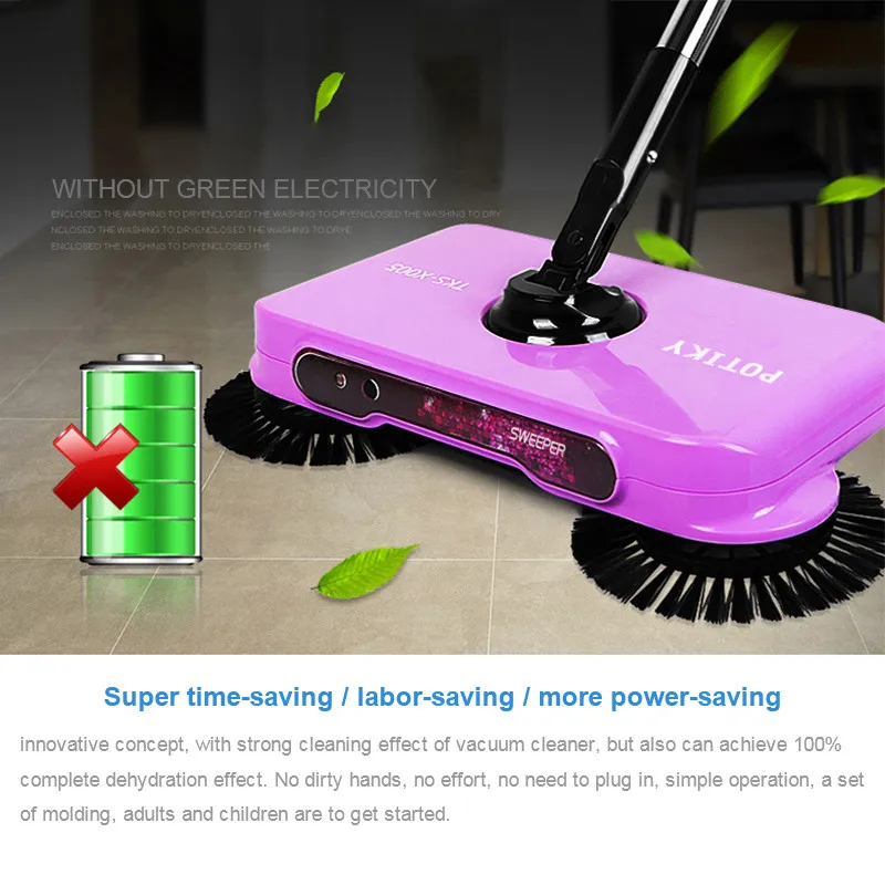 Household Hand Push Sweeping Machine Broom Room Floor Dust Sweeper