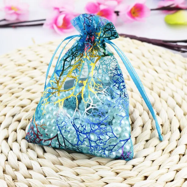 colorful drawstring bags
