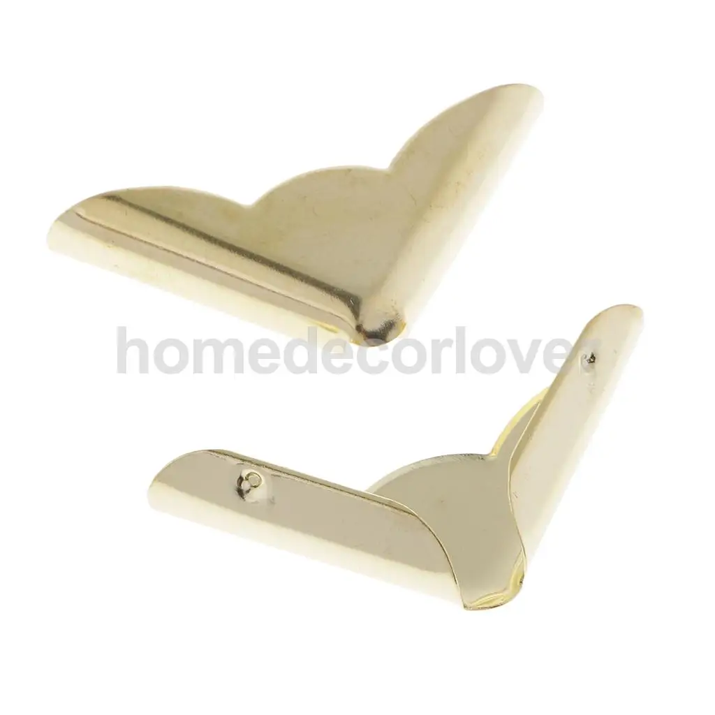 100 PCS Vintage Decorative Metal CORNER PROTECTORS for Scrapbook Photo Album Menus Folders Book Decoration Craft Nostalgic Retro