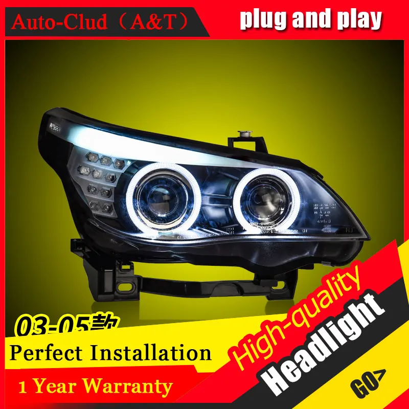 Авто Clud Автомобиль Стайлинг для BMW E60 фары 03 06/07 10 голову светодиодные лампы DRL