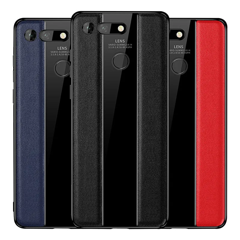 

For Honor View 20 Case Luxury Genuine Leather Phone Cover For Honor View20 Porsche Design For Huawei Honor 10 V20 Case Business