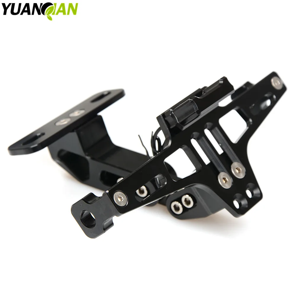 

Motorcycle Adjustable Angle License Number Plate Frame Holder Bracket For suzuki GSXR600 GSXR750 GSXR1000 GSX650F Bandit 250/400