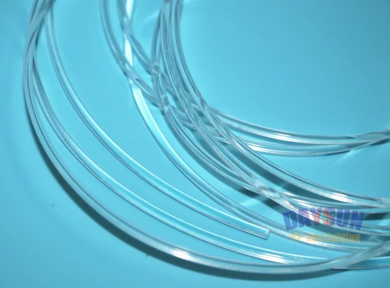 Fiber Optic Cable Optic PMMA Fiber Cable All Kinds of Sizes 1.5mm to 10mm Side Emitting Guiding Light Edge Lighting EL Wire Replacement