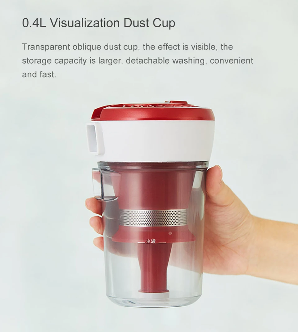 Xiaomi Mi Vacuum Cleaner JV11 Handheld Anti-mite Dust Remover Strong Suction Vacuum Cleaner Dust Cleaner from Xiaomi Youpin (12)