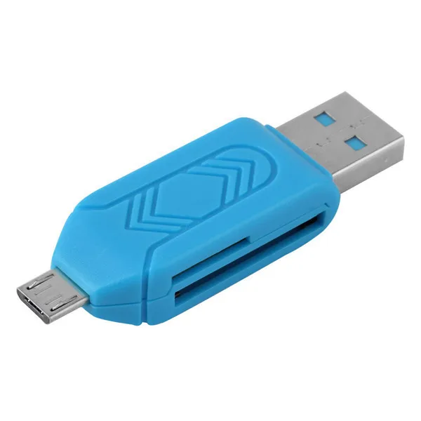 1 шт. Универсальный card reader Мобильный телефон PC card reader Micro USB OTG картридер OTG TF флэш-памяти Новые Оптовая продажа