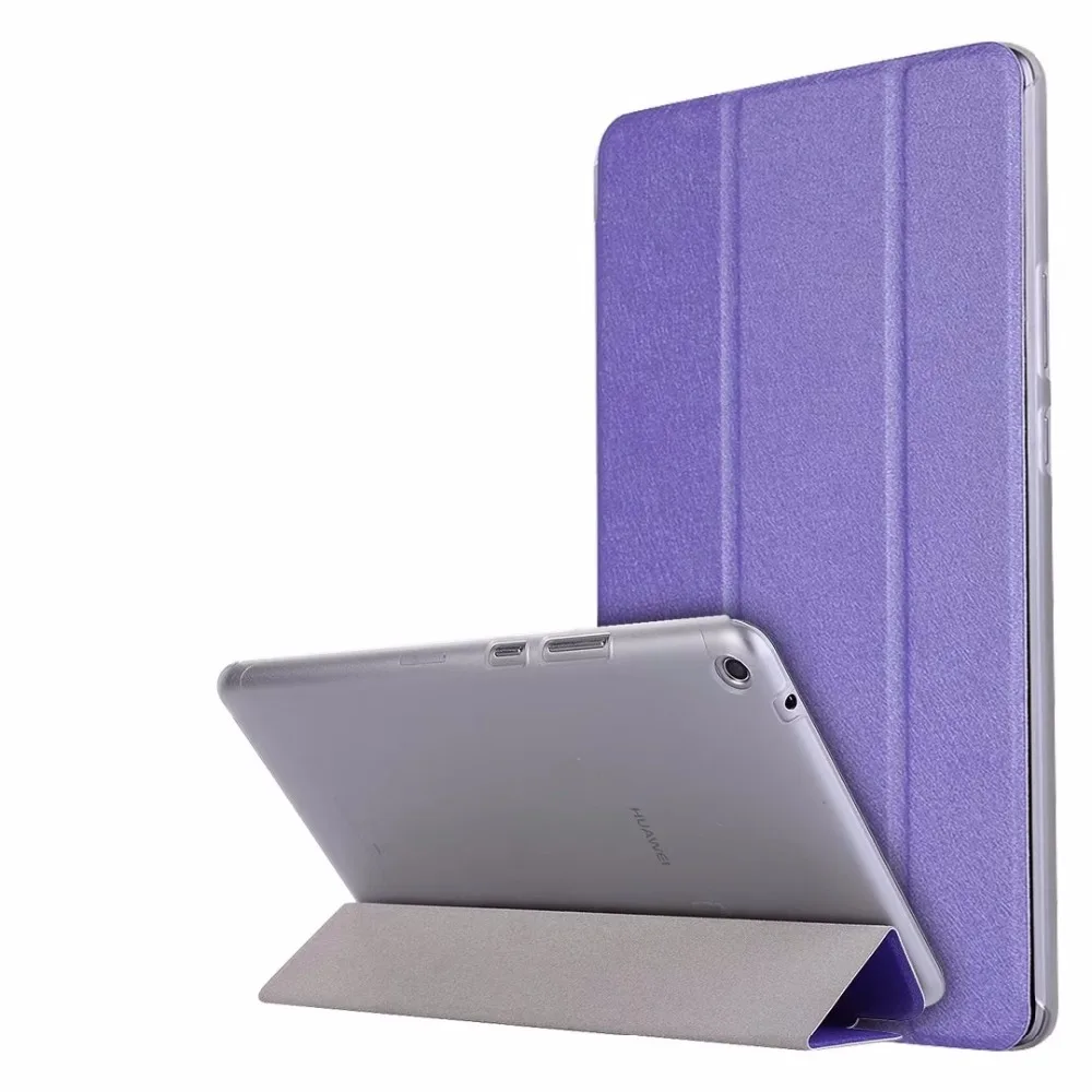 

ocube Colorful Silk Print Back Transparent PU Leather Cases Cover For Huawei MediaPad T3 8 8.0 KOB-L09 KOB-W09 8 inch Tablet PC
