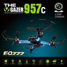 Flytec 957C 4CH optical positioning drone with 0.3MP camera high hold function foldable drone quadcopter Rc helicopter