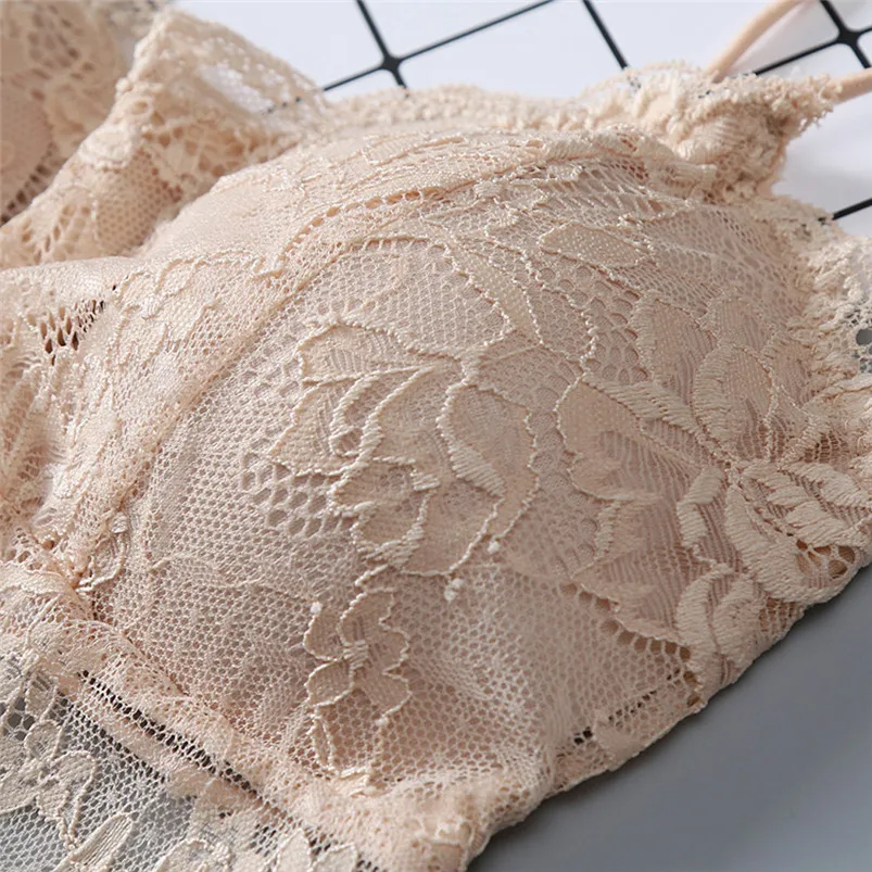 One Size Women Sexy Braids Vest Have A Chest Pad Wearing Sports Underwear Solid Underwear Bra Sweet Soft Bra 30AP03 (6)