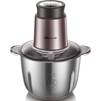 Download 10% Household Electric Stainless Steel Meat Grinder 2L Speed Adjustable Multi purpose Mincer ...