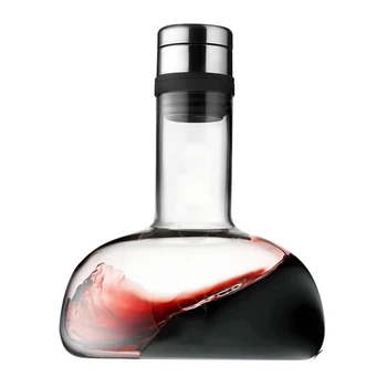 

100% Hand Blown Lead-free Crystal Glass Wine Decanter, Red Wine Breather Decanter Carafe, Wine Gift, Wine Accessories