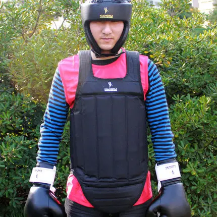 Wushu Sanda нагрудное Защитное приспособление для тхэквондо защита груди прокладка Armor пояс