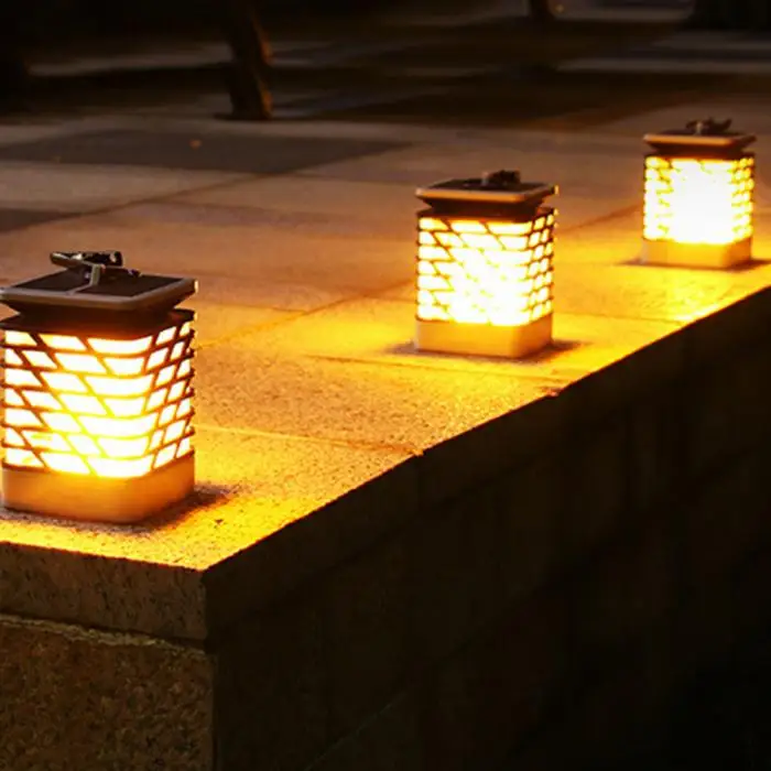Солнечный пламенный мерцающий Газон лампа светодиодный свет Реалистичная водонепроницаемая лампа Декор для сада GHS99