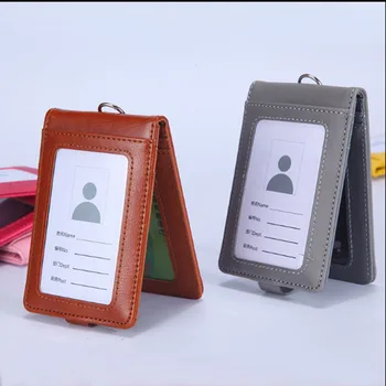 

hot sale Card Holder Neck Strap with Lanyard Badge Holder Staff ID Card Bus ID Holders Stationary Office Card Holder Supplies