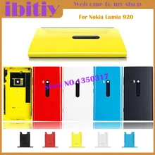 Original For Nokia lumia 920 Back Housing Battery Door Cover With Camera Lens Side Buttons Wireless Charging Free Shipping